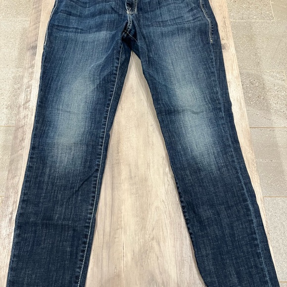 ROCK & REPUBLIC Berlin cotton stretch embellished pocket skinny jeans size 14 - Picture 6 of 6